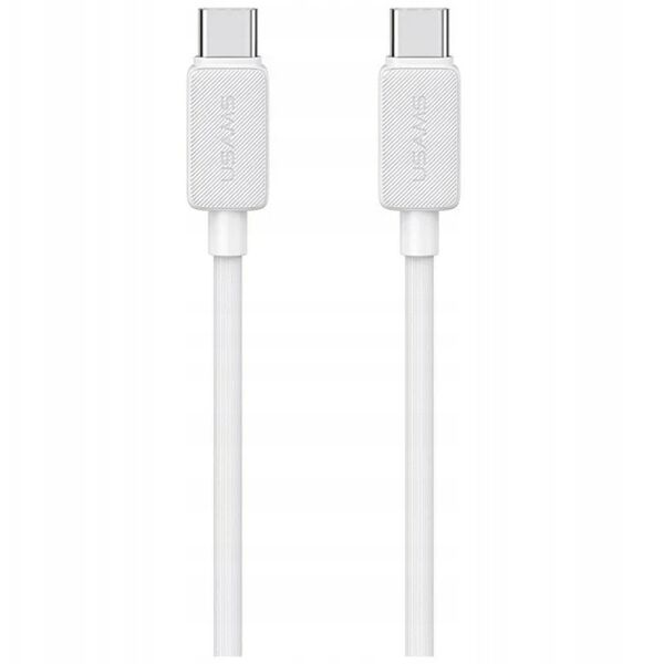 Kabel USAMS KY Series US-SJ691 60W USB-C do USB-C 1m biały