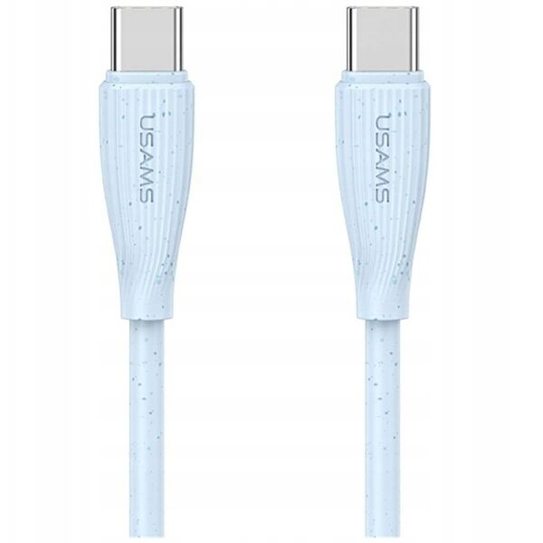 Kabel USAMS Green Series SJ716 60W USB-C do USB-C 1m niebieski