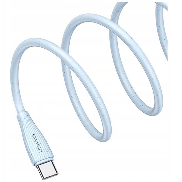 Kabel USAMS Green Series SJ716 60W USB-C do USB-C 1m niebieski