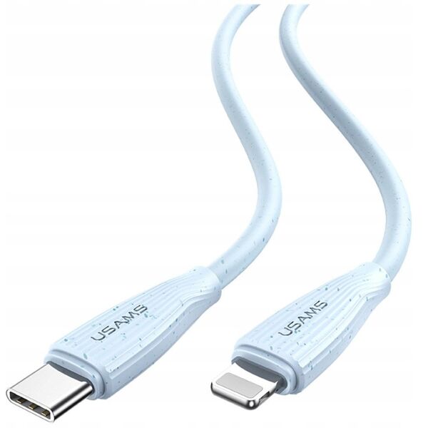 Kabel USAMS Green Series SJ717 30W USB-C do Lightning 1m różowy