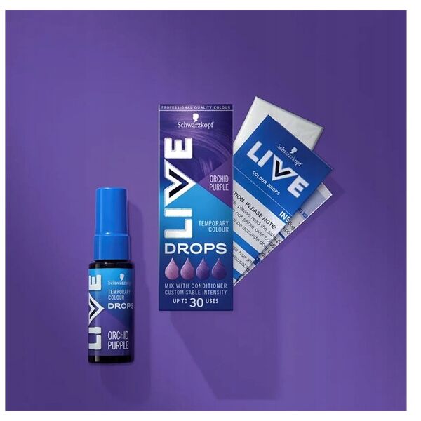 SCHWARZKOPF_Live Drops zmywalna farba do włosów Orchid Purple 30ml