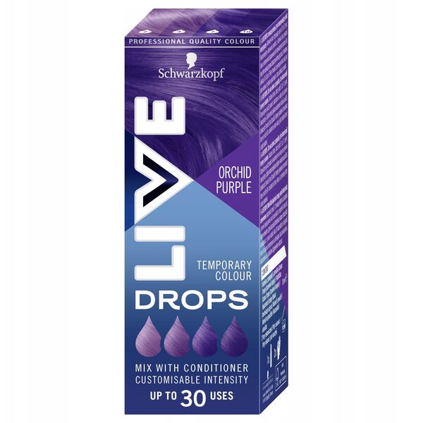 SCHWARZKOPF_Live Drops zmywalna farba do włosów Orchid Purple 30ml
