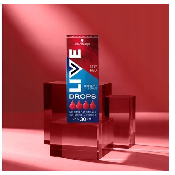 SCHWARZKOPF_Live Drops zmywalna farba do włosów Fiery Red 30ml