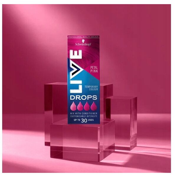 SCHWARZKOPF_Live Drops zmywalna farba do włosów Petal Pink 30ml