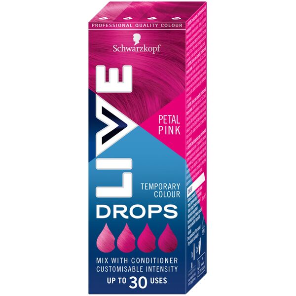 SCHWARZKOPF_Live Drops zmywalna farba do włosów Petal Pink 30ml