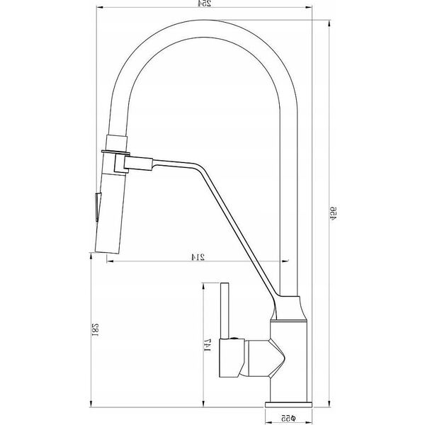 Bateria kuchenna Invena Terra stojąca biała (BZ-54-L02)