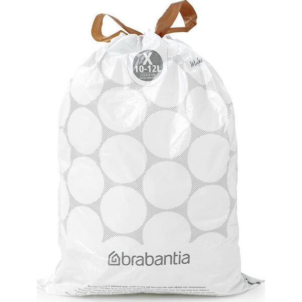 Brabantia Worki na śmieci rozmiar X 10-12L 40szt 138041