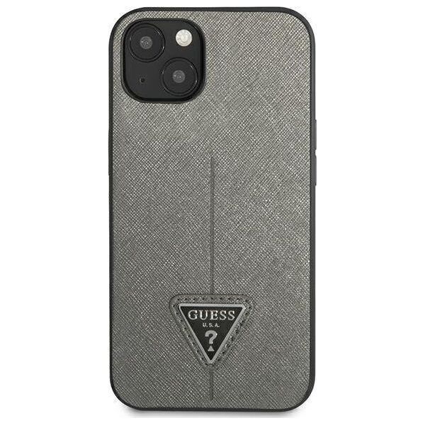 Guess Guess GUHCP13MPSATLG iPhone 13 6,1" srebrny/silver hardcase SaffianoTriangle Logo