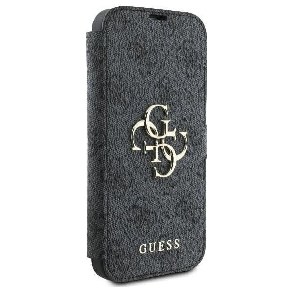 Guess Guess GUBKP16S4GMGGR iPhone 16 6.1" czarny/black book 4G Metal Logo