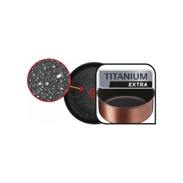 Patelnia Tefal TEFAL Frying Pan L7600653 Ingenio Eco Respect Frying Diameter 28 cm Suitable for induction hob Removable handle Copper