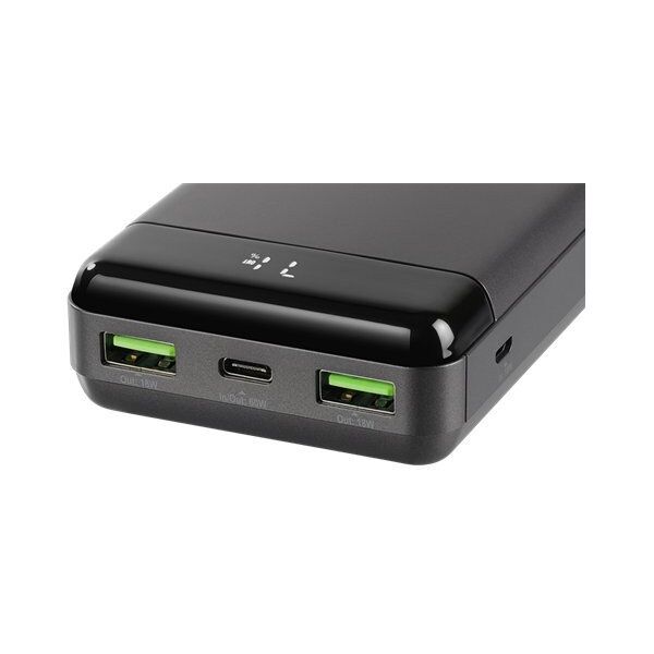 Εξωτερική μπαταρία 5000 mAh DELTACO, με βάση, ασύρματη, PD 20 W, μαγνήτης, μαύρη / PB-Q1007 / 1903254