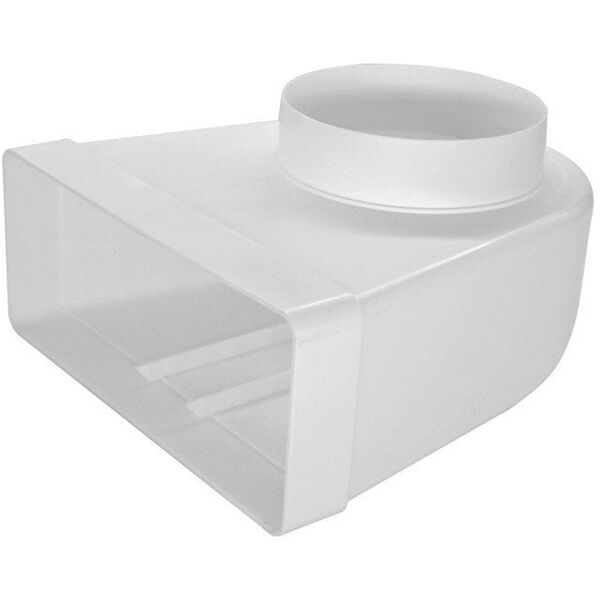 Duct elbow KLD29-125, 220 x 90 mm x DN125, rectangular - round