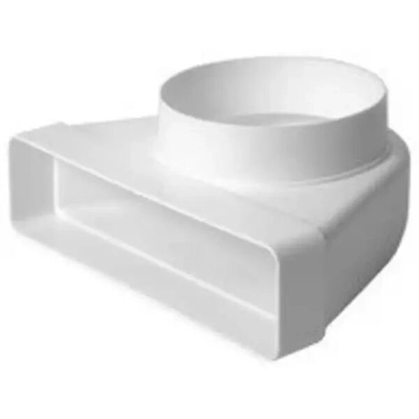Duct elbow KLD29-125, 220 x 90 mm x DN125, rectangular - round