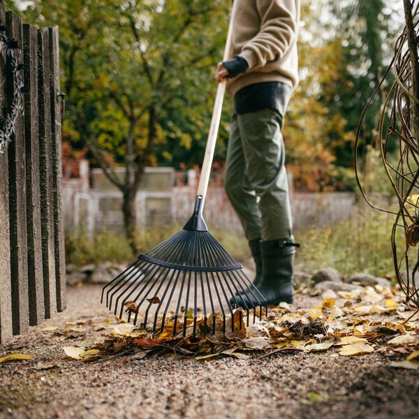 Fan rake FISKARS SOLID WOOD, 182 cm