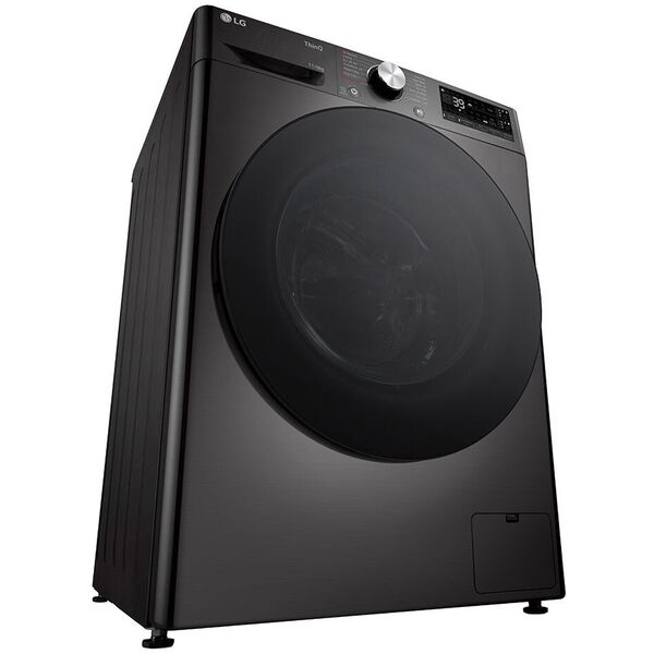 LG F4DR711S2BA 11/6 kg βάθος 56.5 cm  1400 στροφές/λεπτό. μαύρο
