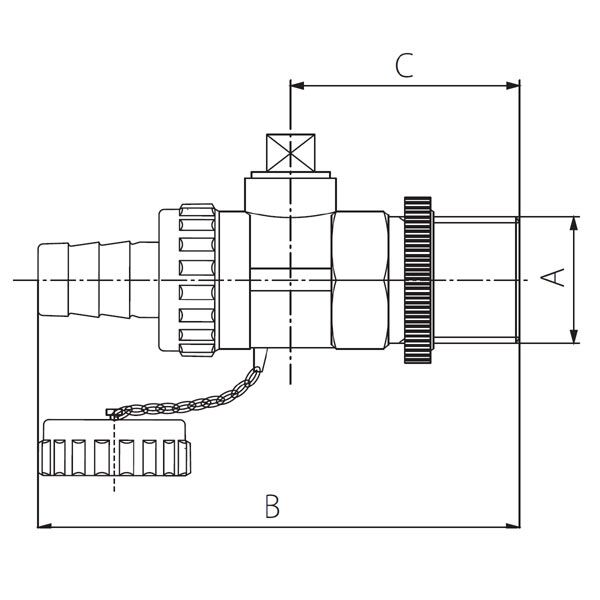 Ferro Zawór kulowy spustowy 3/4" ZS2