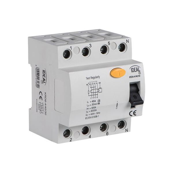 Kanlux Wyłącznik różnicowo-prądowy 4P 100A AC (23197)