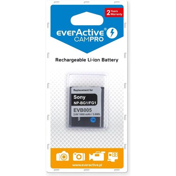 Akumulator EverActive zamiennik Sony NP-BG1, 1000 mAh (EVB005)
