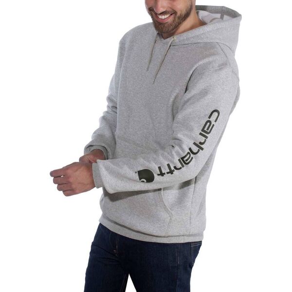 Carhartt Bluza Carhartt Midweight Signature Logo Grey