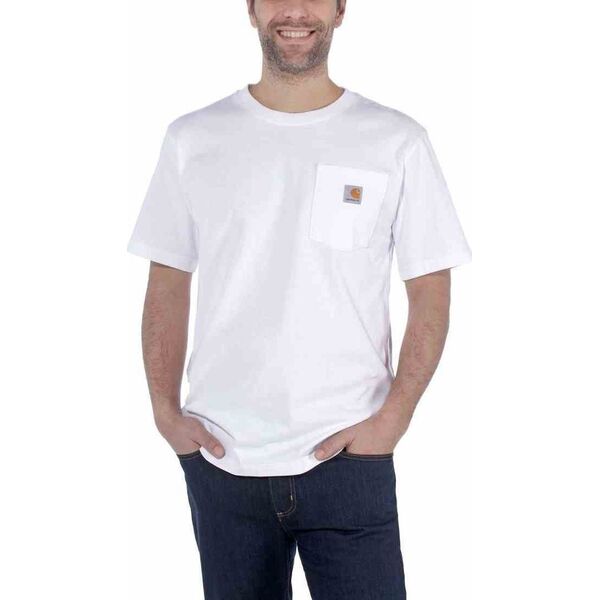 Carhartt Koszulka Carhartt Workwear Pocket S/S White