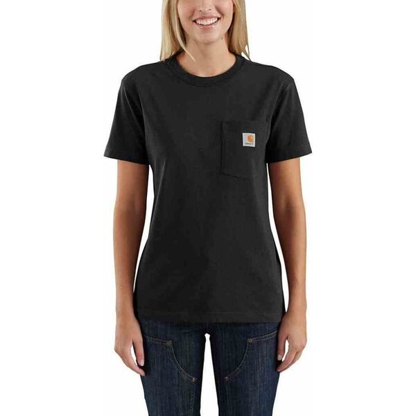 Carhartt Koszulka Carhartt WK87 Workwear Pocket Black