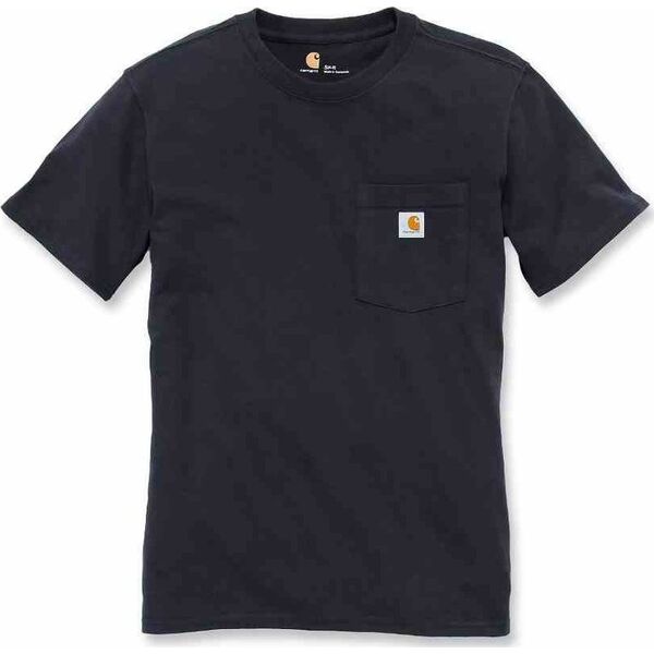 Carhartt Koszulka Carhartt WK87 Workwear Pocket Black