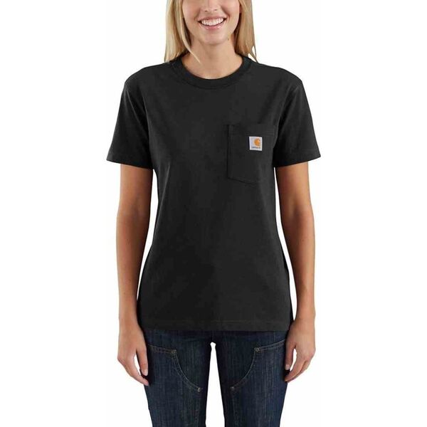 Carhartt Koszulka Carhartt WK87 Workwear Pocket Black