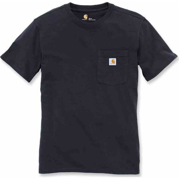Carhartt Koszulka Carhartt WK87 Workwear Pocket Black
