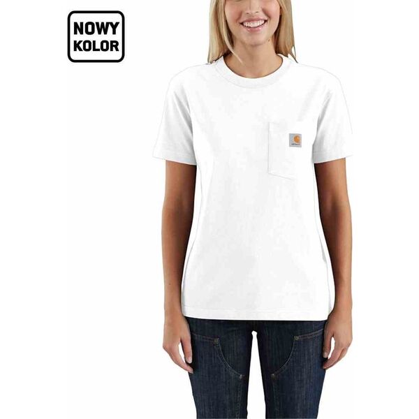 Carhartt Koszulka Carhartt WK87 Workwear Pocket S/S White