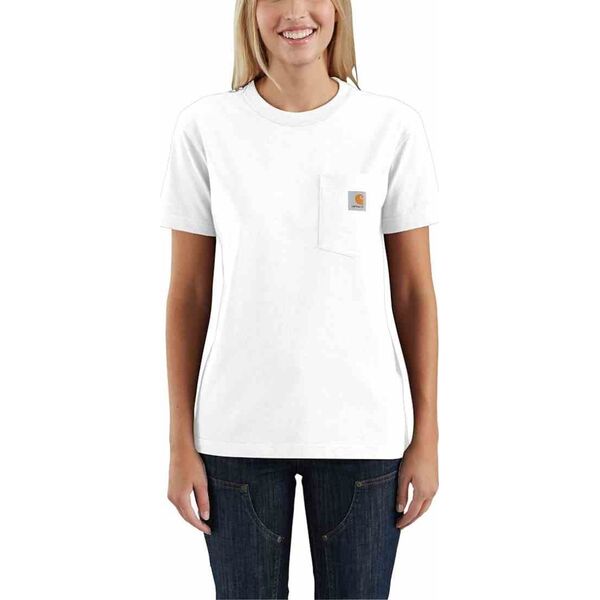 Carhartt Koszulka Carhartt WK87 Workwear Pocket S/S White