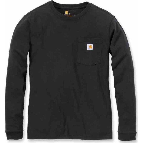 Carhartt Koszulka Carhartt WK126 Workwear Pocket L/S Black