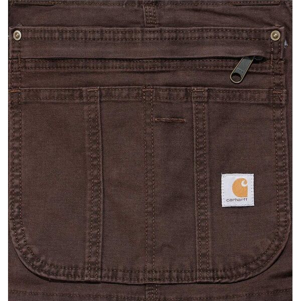 Carhartt Ogrodniczki Carhartt Crawford Double Front Brown