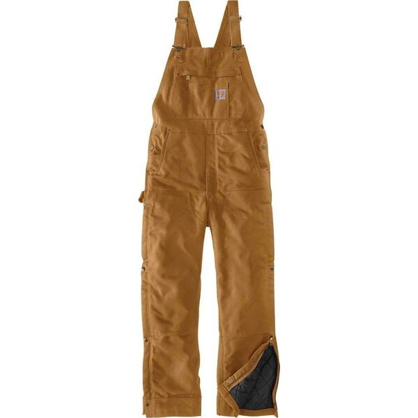 Carhartt Ocieplane Ogrodniczki Carhartt Firm Duck Brown