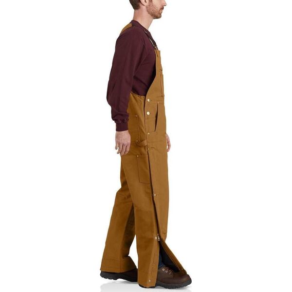 Carhartt Ocieplane Ogrodniczki Carhartt Firm Duck Brown