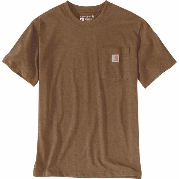 Carhartt Koszulka Carhartt Heavyweight Pocket Oiled Walnut