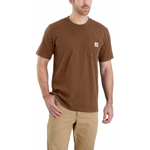 Carhartt Koszulka Carhartt Heavyweight Pocket Oiled Walnut