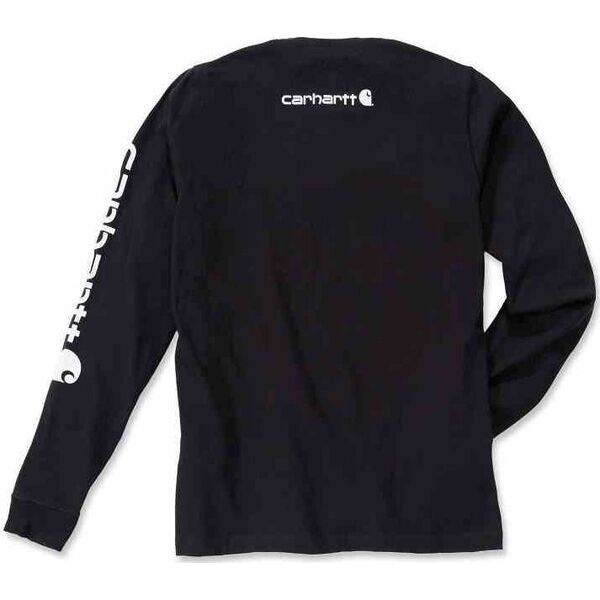 Carhartt Koszulka Carhartt Logo Long Sleeve Black