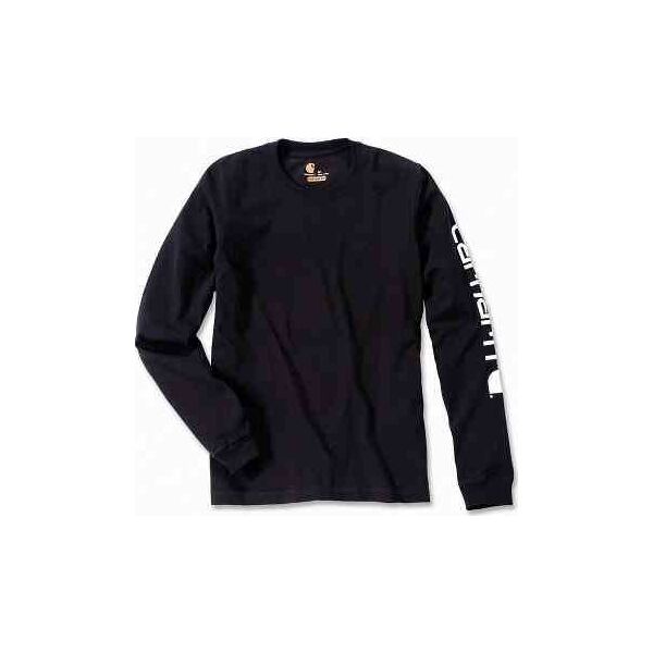 Carhartt Koszulka Carhartt Logo Long Sleeve Black