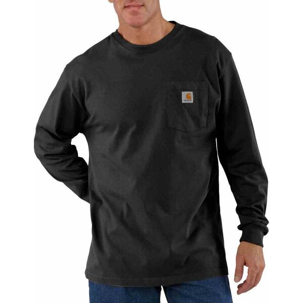 Carhartt Koszulka Carhartt Heavyweight pocket L/S Black