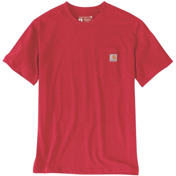 Carhartt Koszulka Carhartt Heavyweight K87 Pocket Fire Red