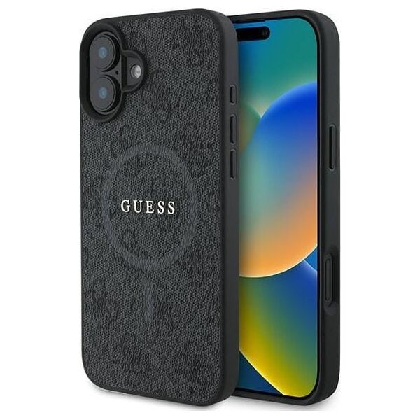 Guess Guess GUHMP16MG4GFRK iPhone 16 Plus 6.7" czarny/black hardcase 4G Ring Classic Logo MagSafe