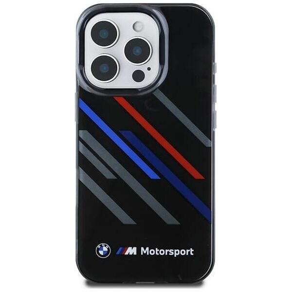 BMW BMW BMHCP16L23HTRAK iPhone 16 Pro 6.3" czarny/black hardcase Motosport IML Random Stripes