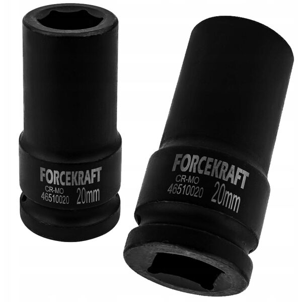Forcekraft Βαθύ καρυδάκι κρούσης 20mm 3/4" (6-γωνιακό)