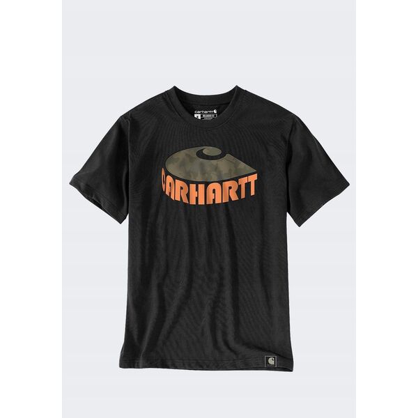 Koszulka Carhartt Heavyweight Camo C Black