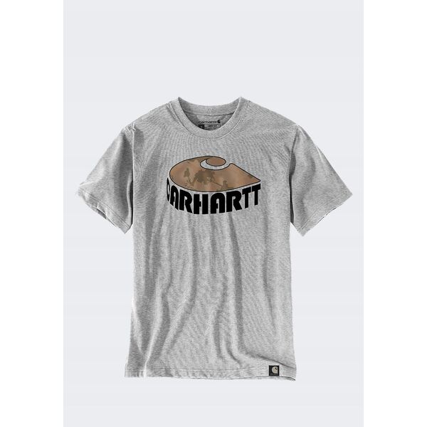 Koszulka Carhartt Heavyweight Camo C Heather Gray