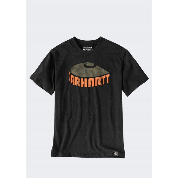 Koszulka Carhartt Heavyweight Camo C Black