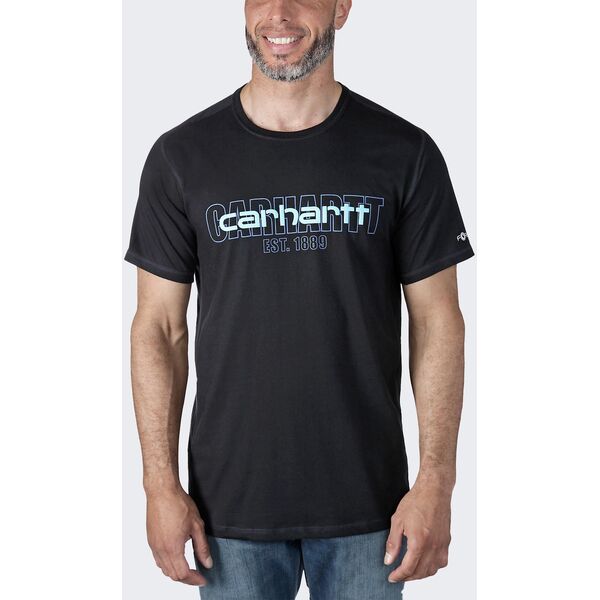 Koszulka Carhartt Force Mid Logo Graphic Black