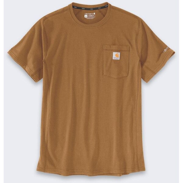 Koszulka Carhartt Force Mid Pocket Brown