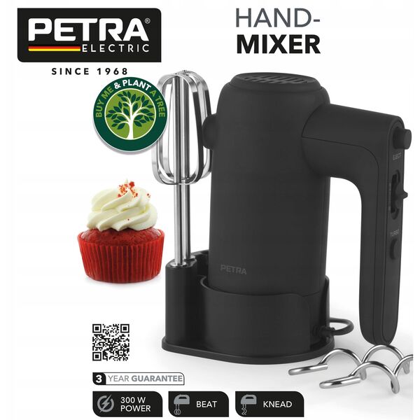 Μίξερ χειρός 300 W PETRA VOL, 5 ταχύτητες, 2 άκρες