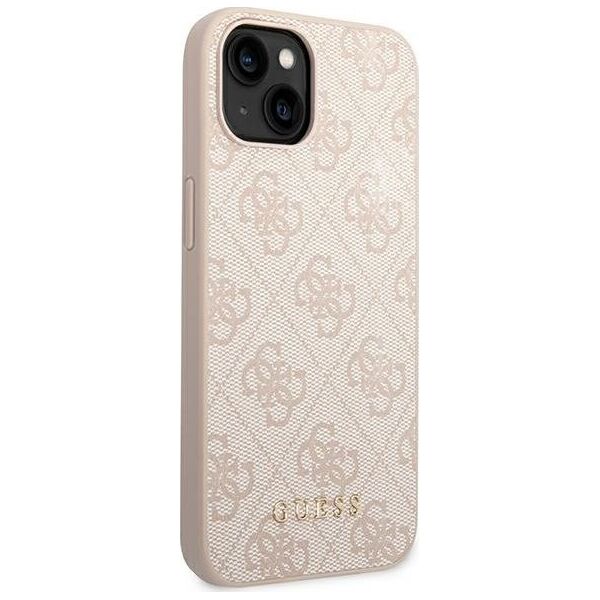 Guess Etui Guess GUHCP14SG4GFPI Apple iPhone 14 różowy/pink hard case 4G Metal Gold Logo
